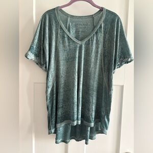 We The Free, Free People Cozy Women's Green V-Neck Top